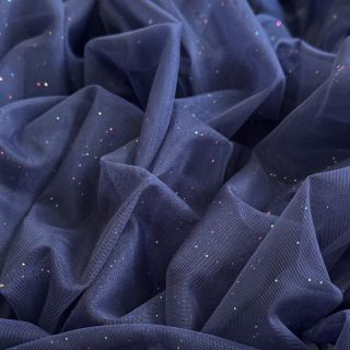 Tulle netting ROYAL MULTI FOIL navy