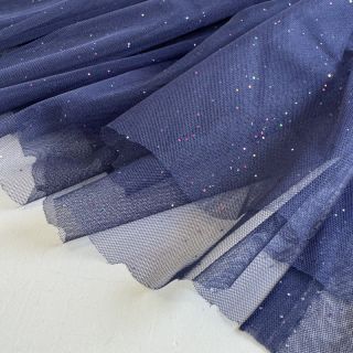 Tulle netting ROYAL MULTI FOIL navy