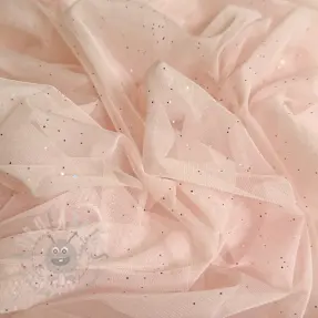 Tulle netting ROYAL MULTI FOIL rose