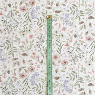 Cotton fabric Spring meadow digital print