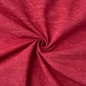 Cotton fabric DIRTY WASH Snoozy dark red