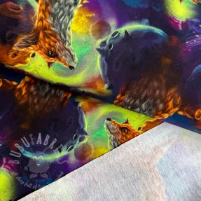 Sweat fabric Fantasy planets digital print