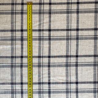 Linen VISCOSE Lira check naturals