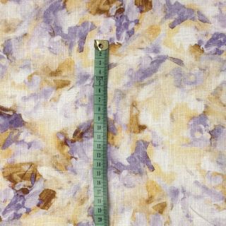 Linen cotton Abstract aquarel smudge digital print
