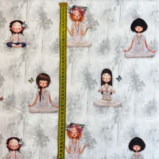 Decoration fabric Meditation digital print