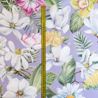 Decoration fabric Genoveva flower lila digital print