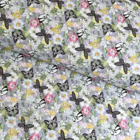 Decoration fabric Genoveva butterfly lila digital print