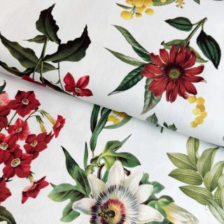 Decoration fabric Sigrid flowers digital print