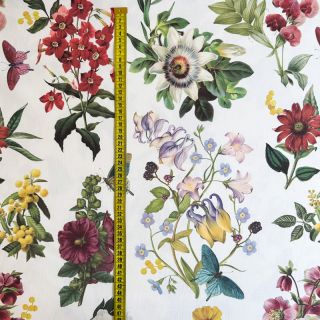 Decoration fabric Sigrid flowers digital print