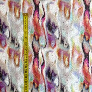 Cotton fabric EMBROIDERY Scattered stain digital print