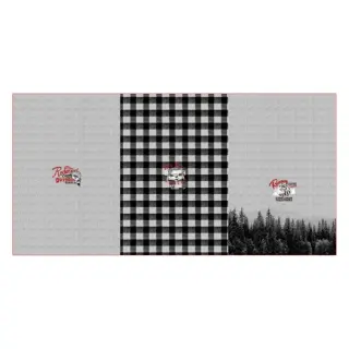 Sweat fabric Redwood black PANEL digital print