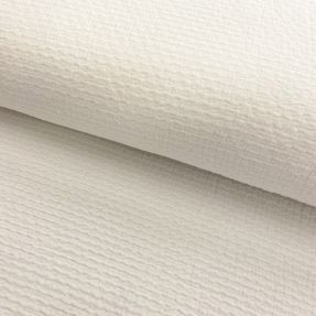 Cotton fabric DOBBY Crinkle off white