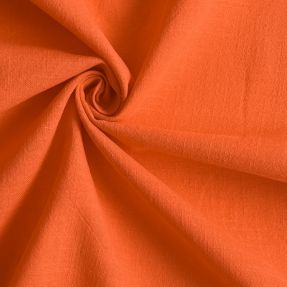 Cotton fabric with linen orange