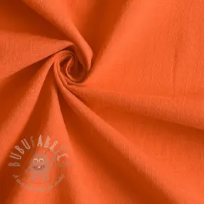Cotton fabric with linen orange