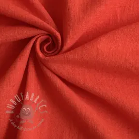 Cotton fabric with linen red