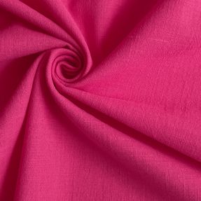 Cotton fabric with linen fuchsia