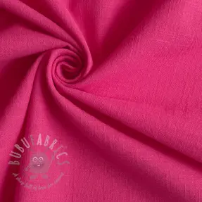 Cotton fabric with linen fuchsia