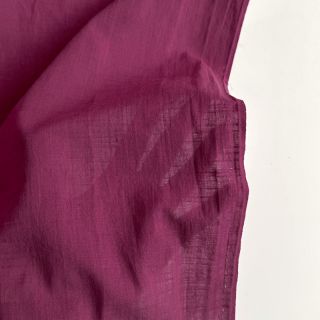 Cotton fabric with linen raspberry