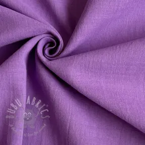 Cotton fabric with linen dark lilac