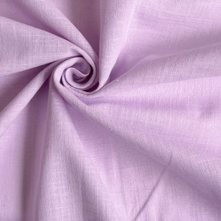 Cotton fabric with linen lilac