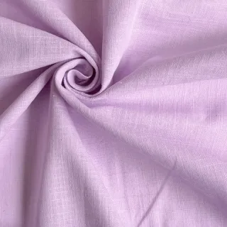 Cotton fabric with linen lilac