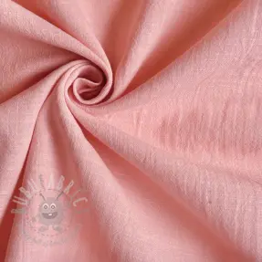 Cotton fabric with linen salmon