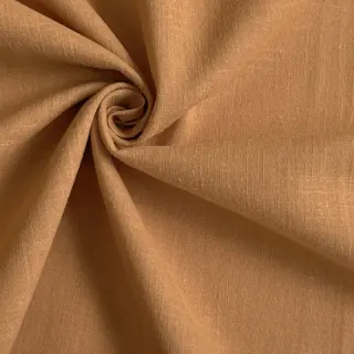 Cotton fabric with linen cognac