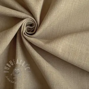 Cotton fabric with linen taupe