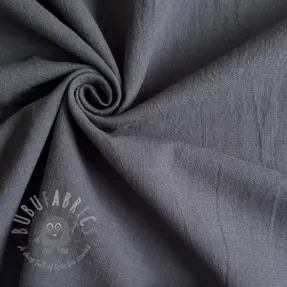 Cotton fabric with linen dark grey