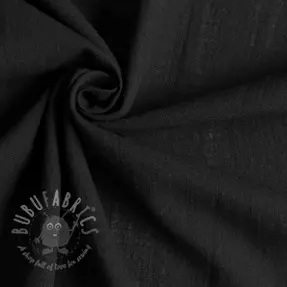 Cotton fabric with linen black