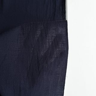 Cotton fabric with linen dark blue