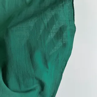 Cotton fabric with linen apple green