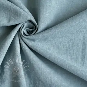 Cotton fabric with linen old blue