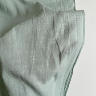 Cotton fabric with linen mint