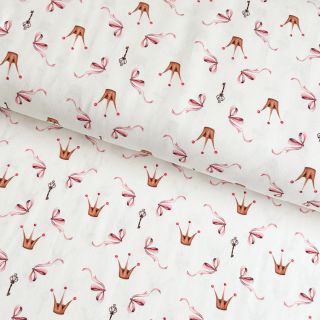 Jersey Princess set white digital print