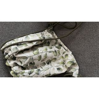 Decoration fabric Linenlook Poplar leaves