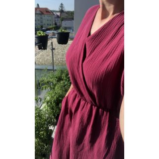 Double gauze/muslin berry