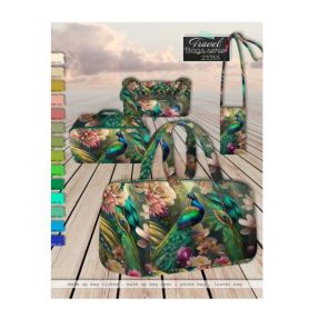 Decoration fabric SHOPPER Peacock PANEL