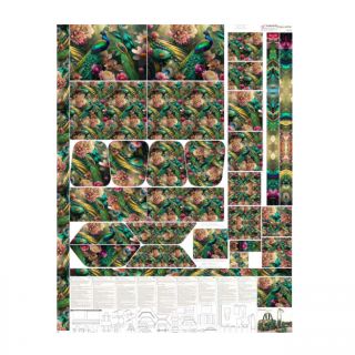 Decoration fabric SHOPPER Peacock PANEL