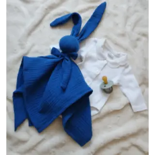 Double gauze/muslin cobalt