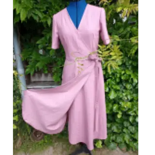 Linen enzyme washed mauve