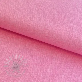 Linen cotton Fishbone fuchsia