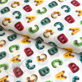 Cotton fabric Dino baby design D digital print