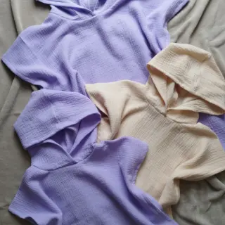 Double gauze/muslin bright violet