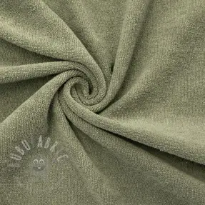 Stretch toweling pistachio