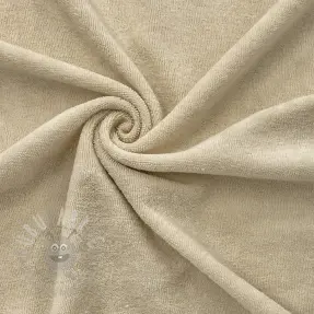 Stretch toweling dark beige