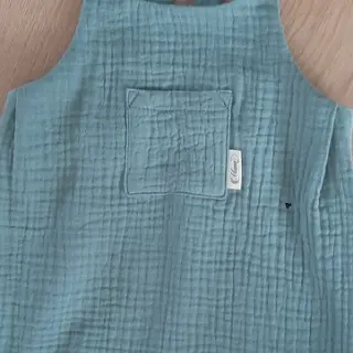 Double gauze/muslin green