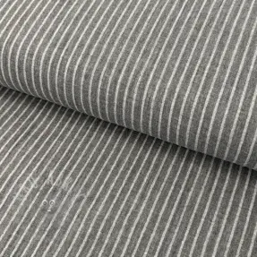 Double gauze/muslin YARN DYED Stripes grey