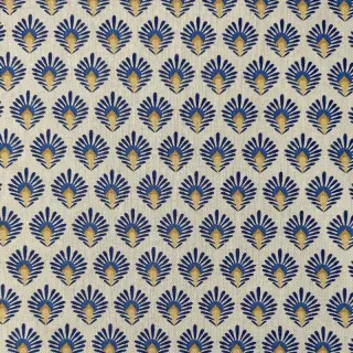 Decoration fabric Linenlook Graphic Peacock