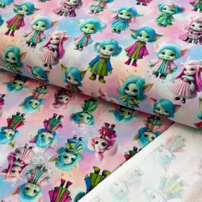 Sweat fabric Midgets digital print